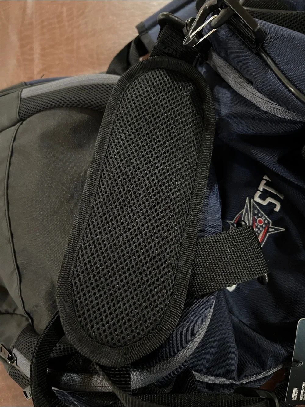 NWT Adidas Official Columbus Blue Jackets 5th Line Duffle Bag